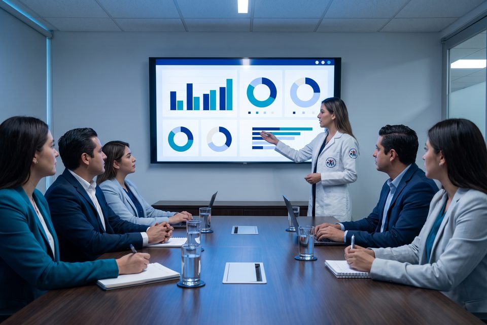 Psicóloga MEDLAB presenta resultados agregados del entorno organizacional a gerentes de HSE y RRHH